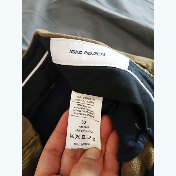NORSE PROJECTS - Harri service twill pants - Sz 30 (W32) - Picture 7 of 9